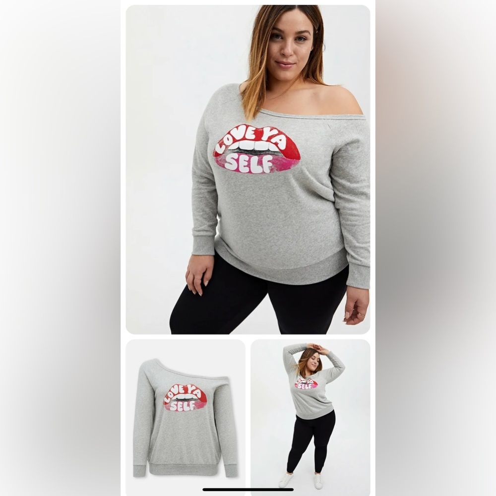 Torrid off shoulder size 3 sweatshirt.